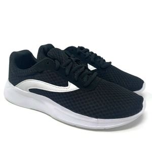 Athletic Works Memory Foam Sneakers Womens Size 8 Black Walking Sneakers